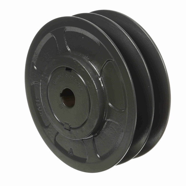 2 Groove Cast Iron Finish Bore Fhp Variable Pitch Sheave, 2VP71X7/8
